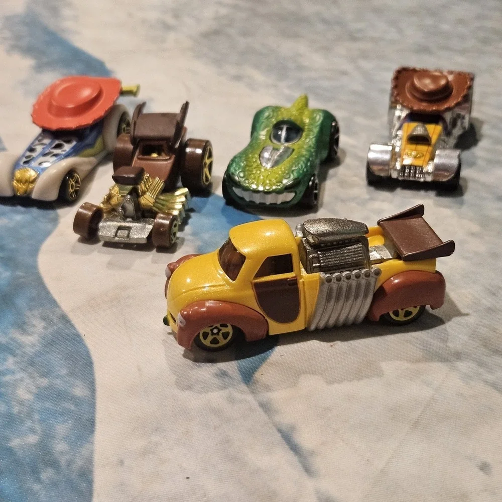 Toy Story Diecast Cars Lot of 6 Buzz Woody Jessie Rex Slinky Bullseye Disney